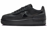 Кроссовки Nike Air Force 1 Shadow "Triple Black" (Женская размерная сетка)