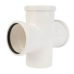 Крестовина канализационная 110х110х110 мм 87,5° бесшумная Дигор Люкс