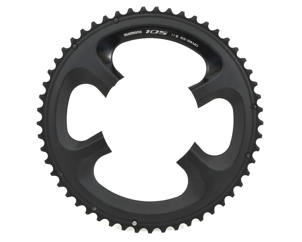 Звезда передн. Shimano, 105, для FC-5800, 53T-MD для 53-39T, цв. черн.Y1PH98130