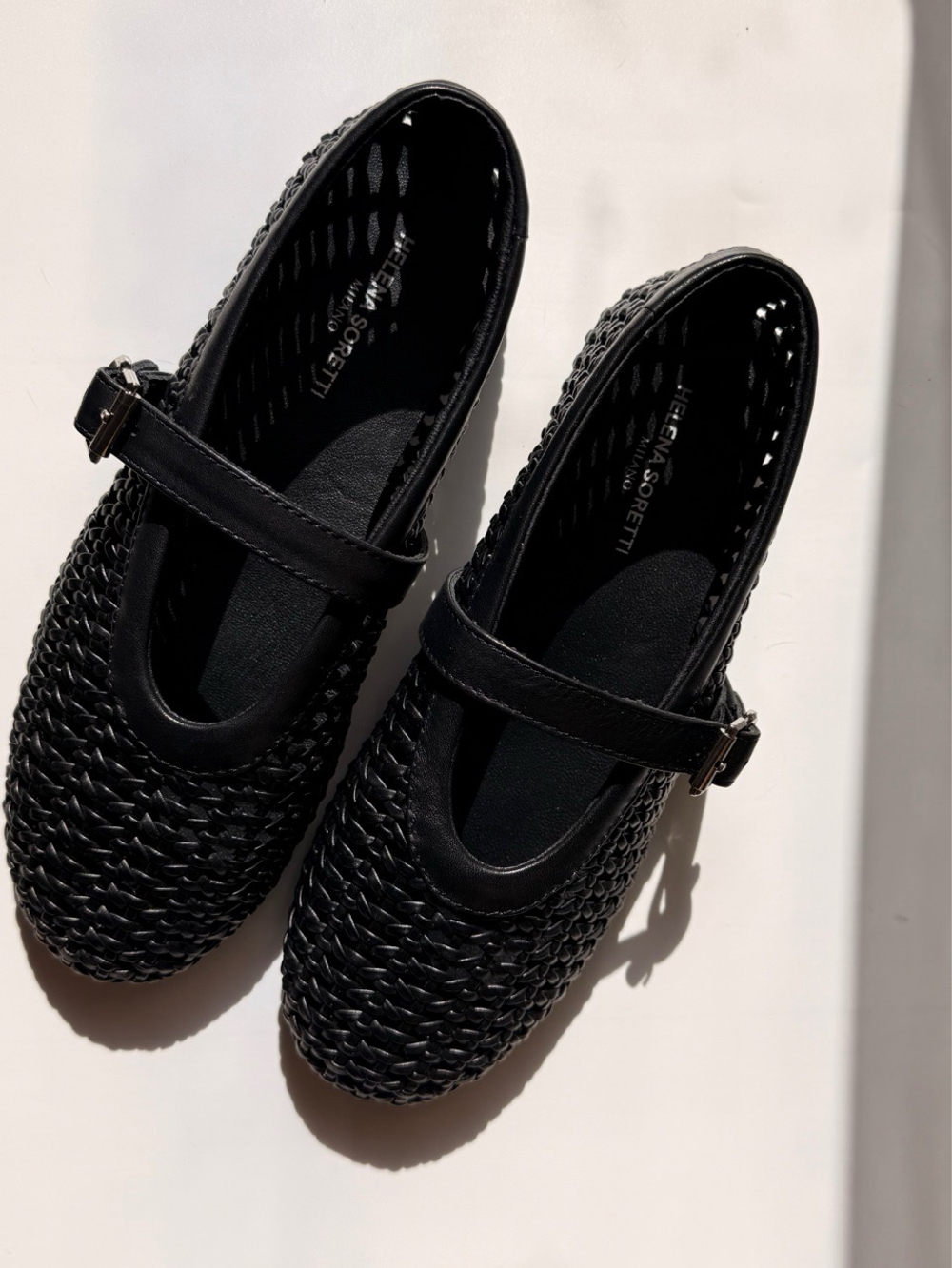 Балетки из натуральной кожи LAURA black