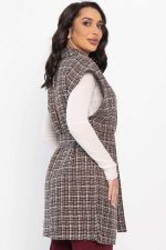 Жилет костюмный из твида Жюлли (кофе) Б14489-4М LT Collection