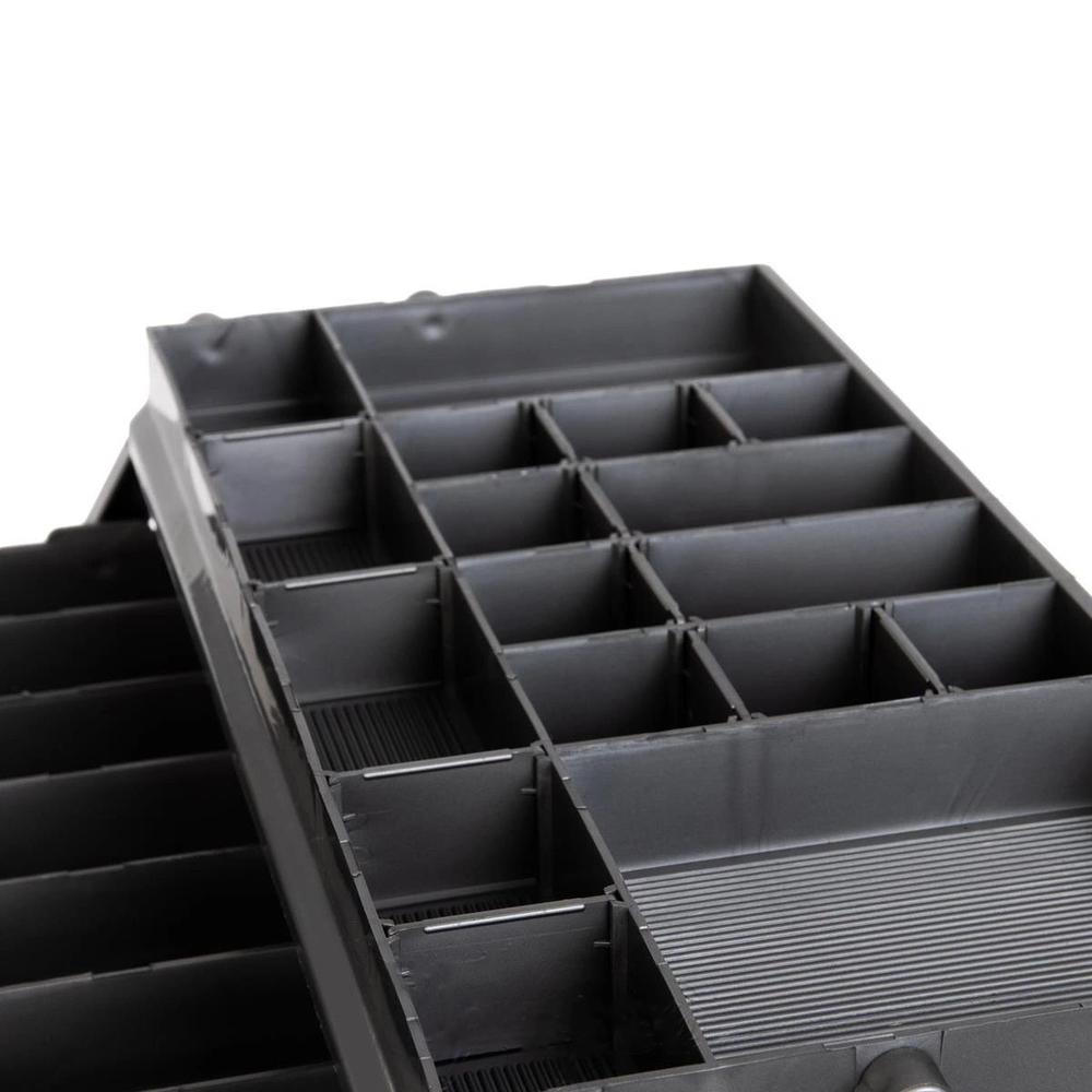 Ящик рыболовный для хранения снастей трехполочный красный