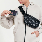 Поясная сумка с держателем для карт. Never give up