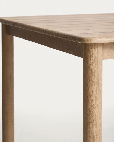 Комплект садовой мебели Sori стол и 6 стульев Alipa из акации и графитовой веревки