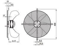 Вентилятор осевой S6E360-AE08-01