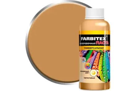 !!!РАСПРОДАЖА  Паста колеровочная универсальная FARBITEX №15 Горчичный 100мл