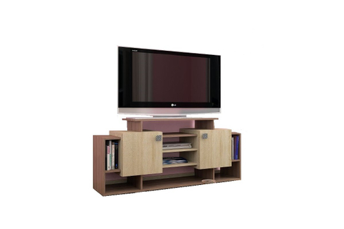 Тумба ТВ Парус-5  (венге/дуб молочный) ТЭКС