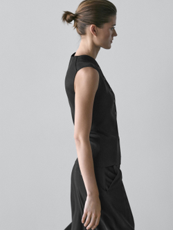 Massimo Dutti Жилет без рукавов, черный