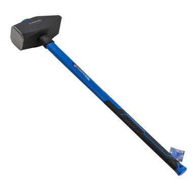 Молоток с фиберглассовой ручкой и резиновой противоскользящей накладкой (10000гр.,L ручки-800мм) Forsage F-T7681