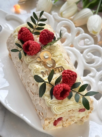 Меренговый рулет "Для милых дам" (8 марта) 450 грамм