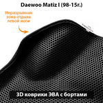Автомобильные коврики ЭВА с бортами для Daewoo Matiz I (98-15г.)