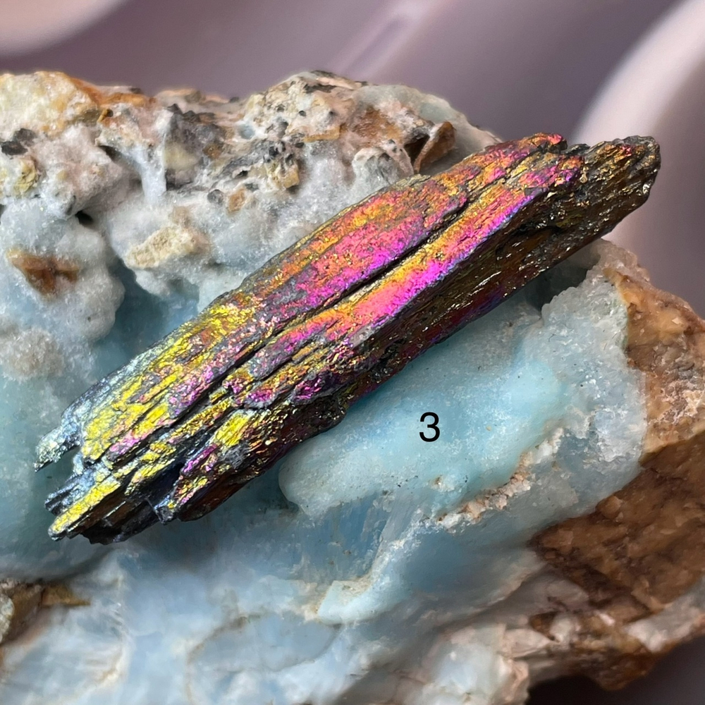 47650 Кианит черный с покрытием необработанный 33-47мм