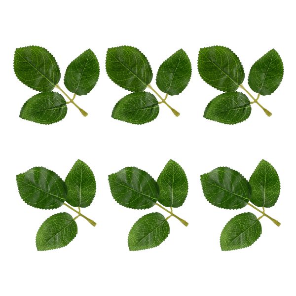 Листья декоративные 5х6 шт, 01 зеленый (роза), Blumentag ALT-07