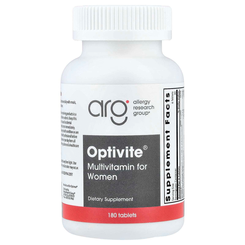 Optimox, мультивитамины Optivite® для женщин, 180 таблеток