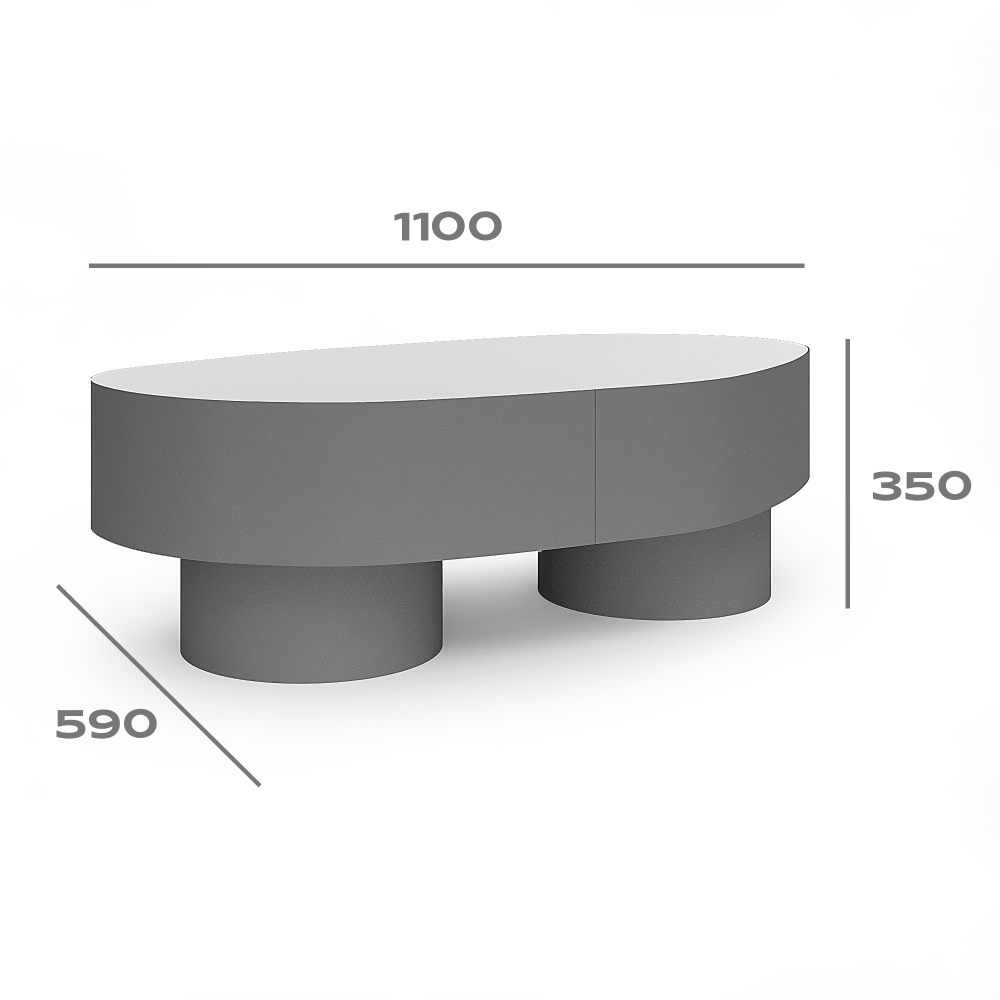Стол Енисей 110 Синий