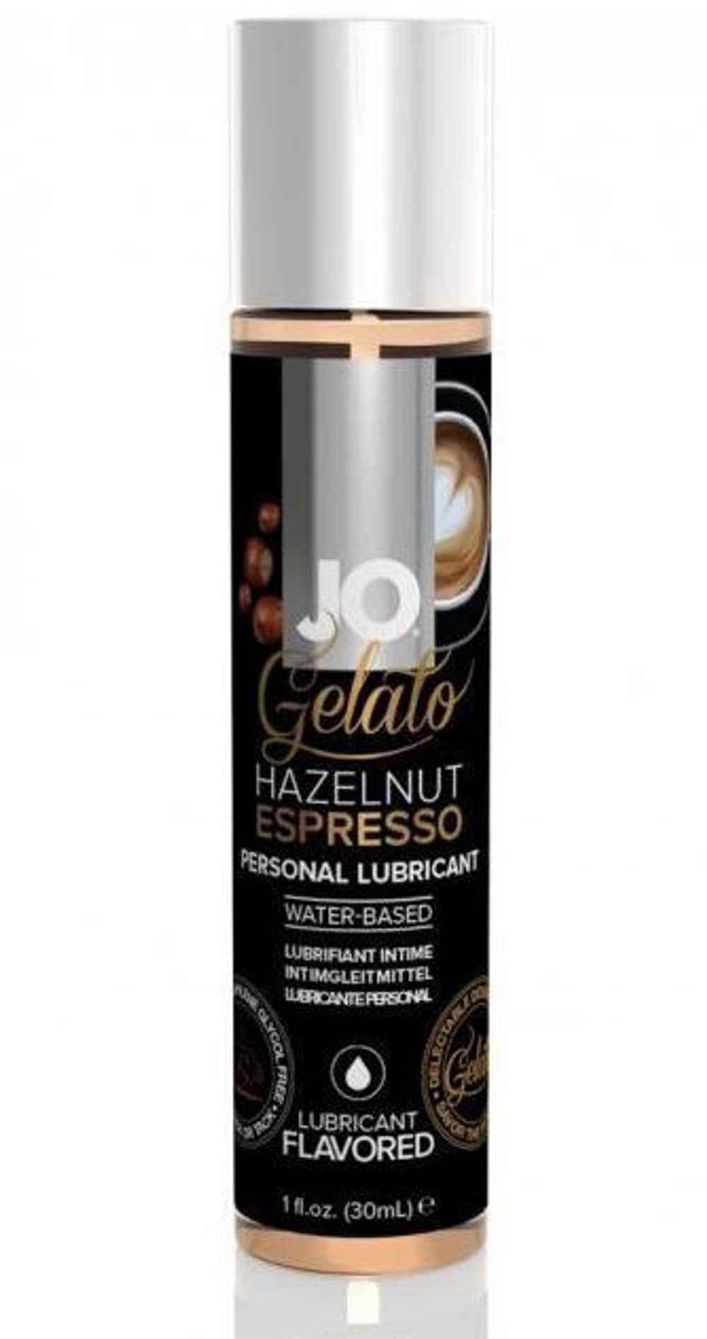 Вкусовой лубрикант "Эспрессо с лесным орехом" / JO Gelato Hazelnut Espresso 1oz - 30 мл