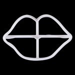 Вырубка пластиковая "Губы" 7*11 см