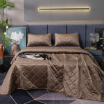 Велюровое покрывало ромб OVF041, размер 240*260, наволочки 50-70 2 шт
