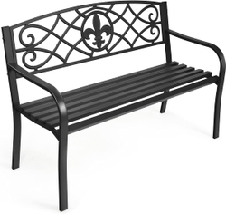 Скамейка стальная АЖУРНАЯ «OPENWORK» цвет бронза