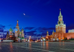 Фото на стекле "Красная площадь" Декор для дома, подарок