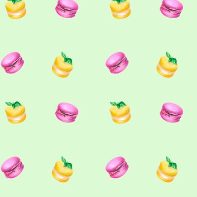 Розовые и желтые макаруны