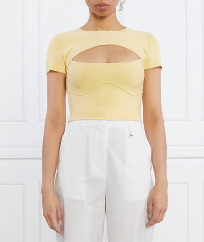 Блузка MAGLIA/KNIT Patrizia Pepe - желтый(2K0173 K095)