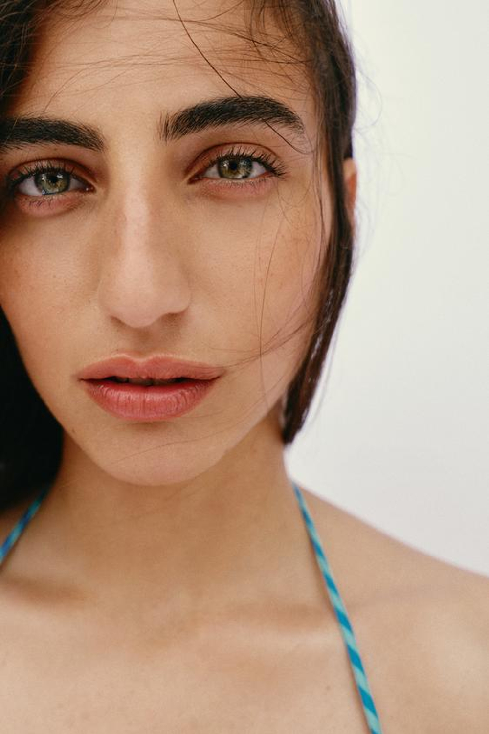ZARA ТОП В ПОЛОСКУ С ОТКРЫТОЙ СПИНОЙ, ТЕМНО-БИРЮЗОВЫЙ