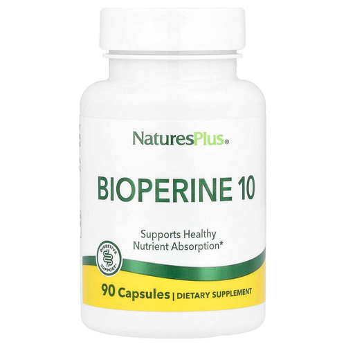 NaturesPlus, Bioperine 10, 90 капсул (10 мг в капсуле)