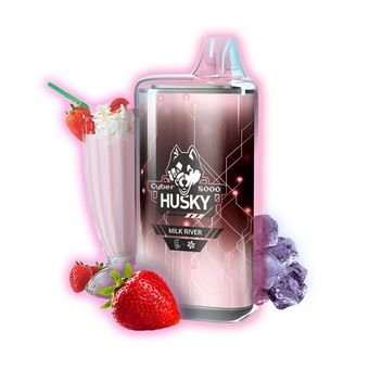 HUSKY CYBER 8000 Клубничный милкшейк - Milk River