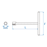 KING TONY (118517M) Ключ Т-образный 17 мм