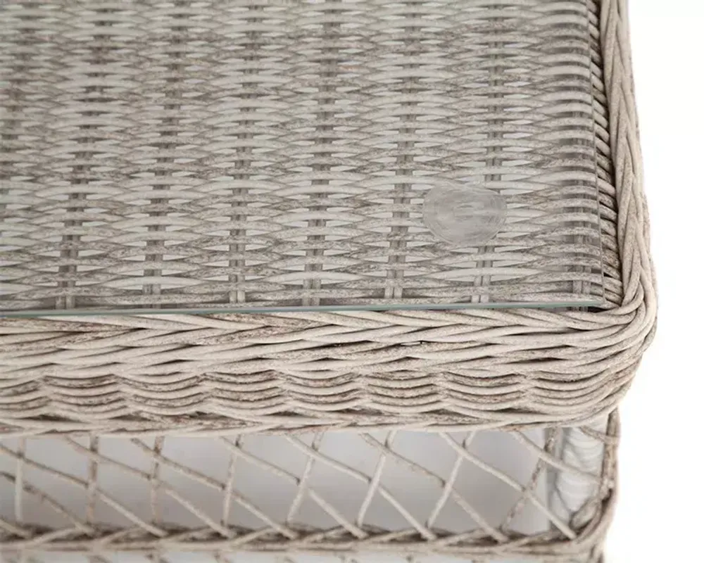 "Гранд Латте" стол журнальный из искусственного ротанга, цвет бежевый