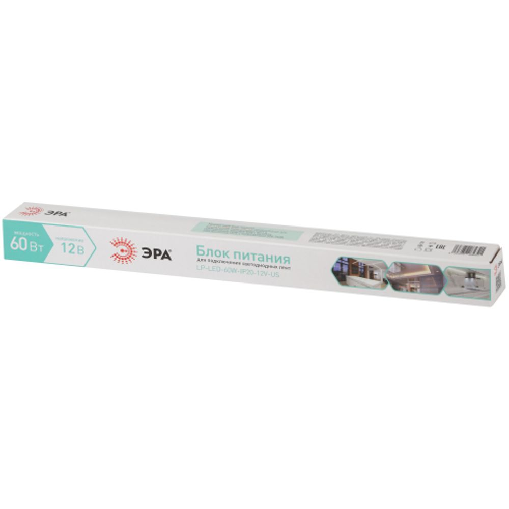 Блок питания ЭРА LP-LED-60W-IP20-12V-US | Источники питания