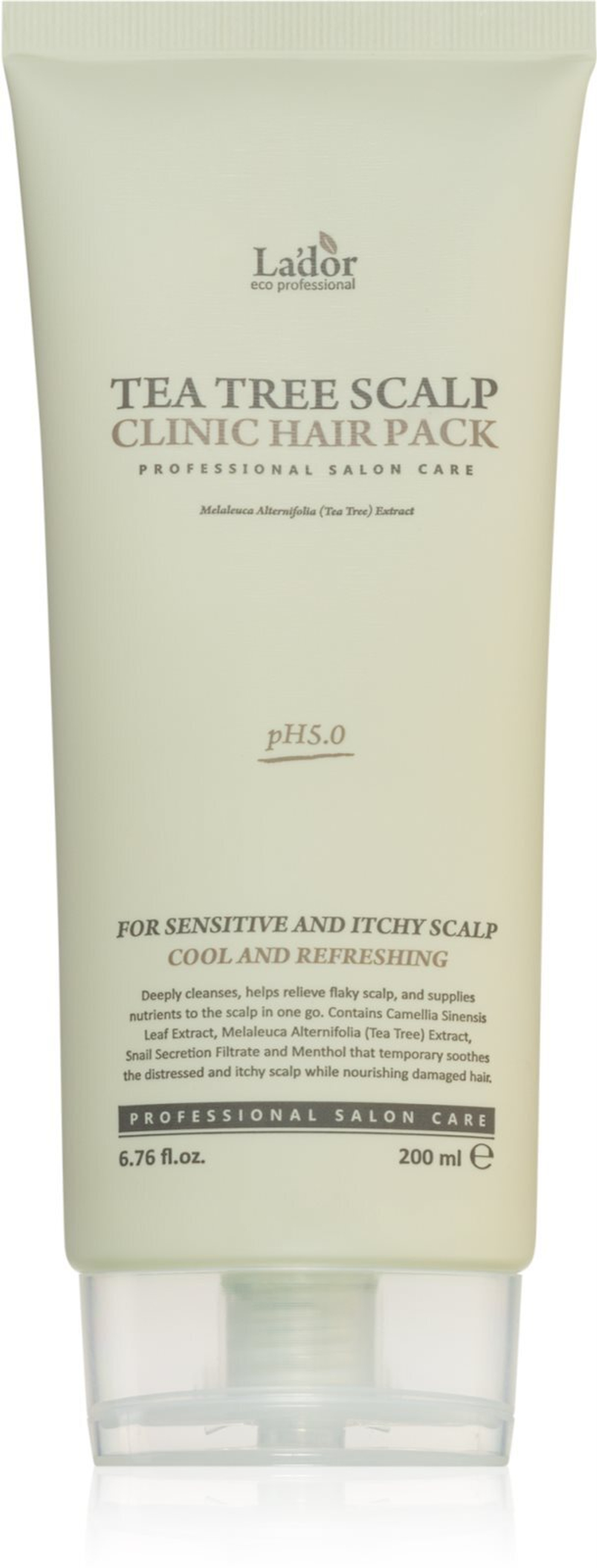 La'dor Tea Tree Scalp Clinic Hair Pack - уход за кожей головы с успокаивающим эффектом /   200  ml  / GTIN 8809500810681