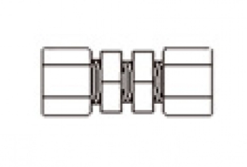 Фитинг JC 15-4-D Соединитель  д/трубки 1/4"x1/4" (резьба)
