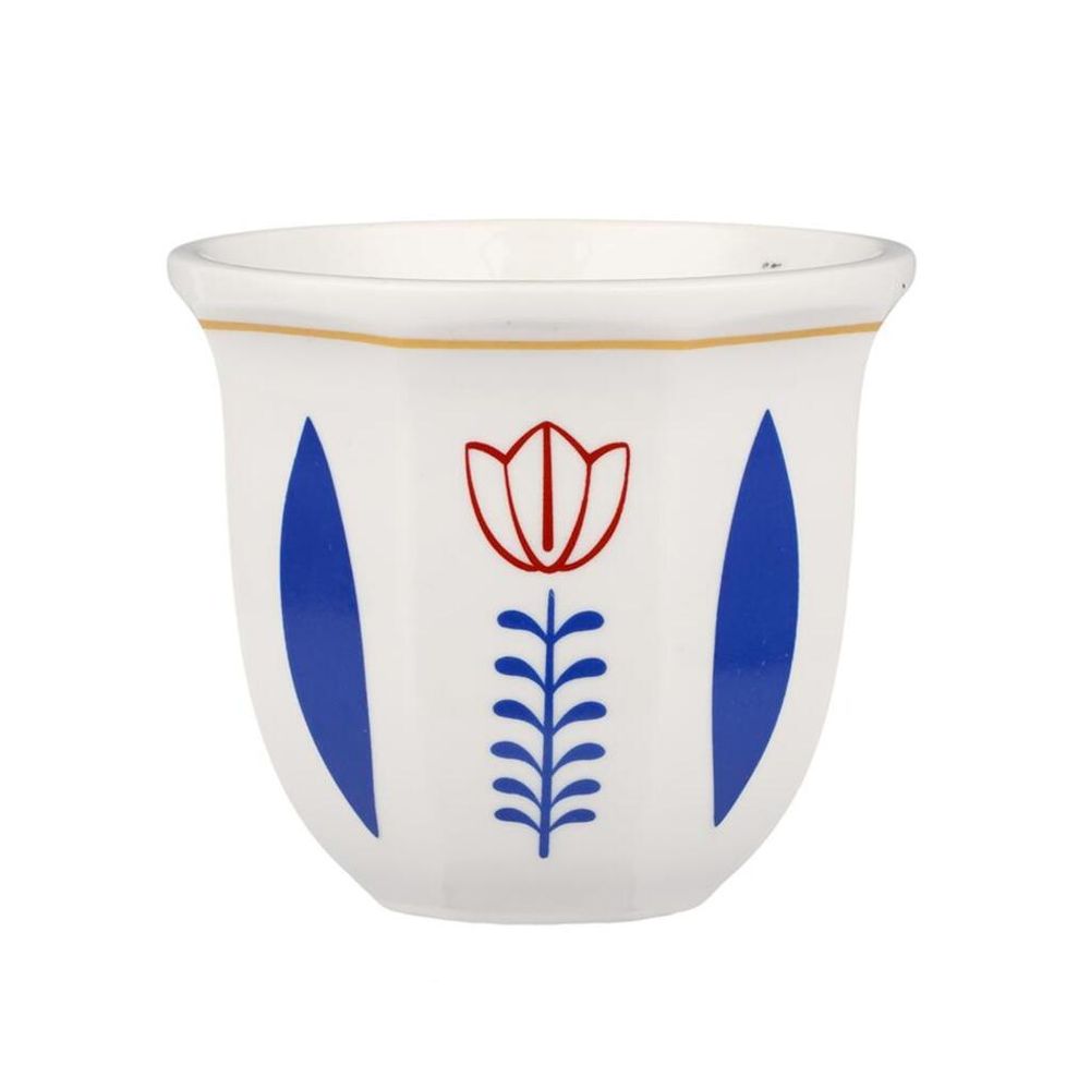 Чашка 200 мл кофейная без ручки Flower Barista d 8,5 см h7,8 см P.L. Barbossa [1]