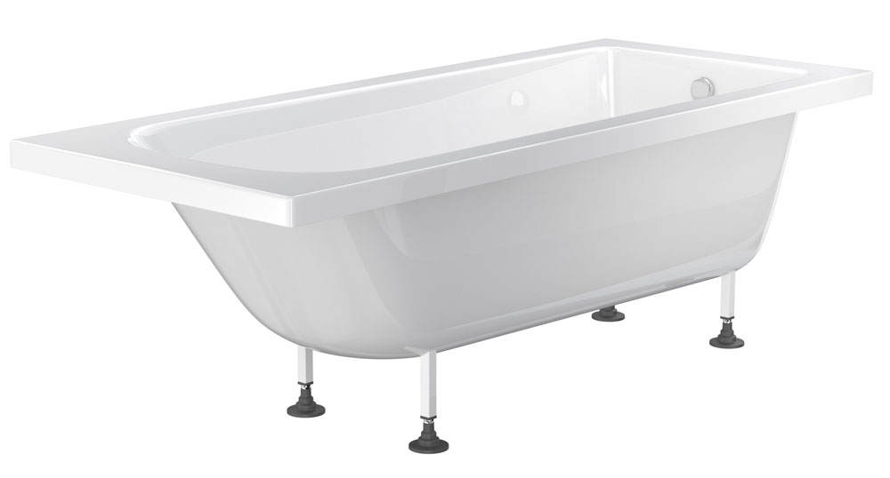 Ванна из искусственного камня 170x70 см, пристенная