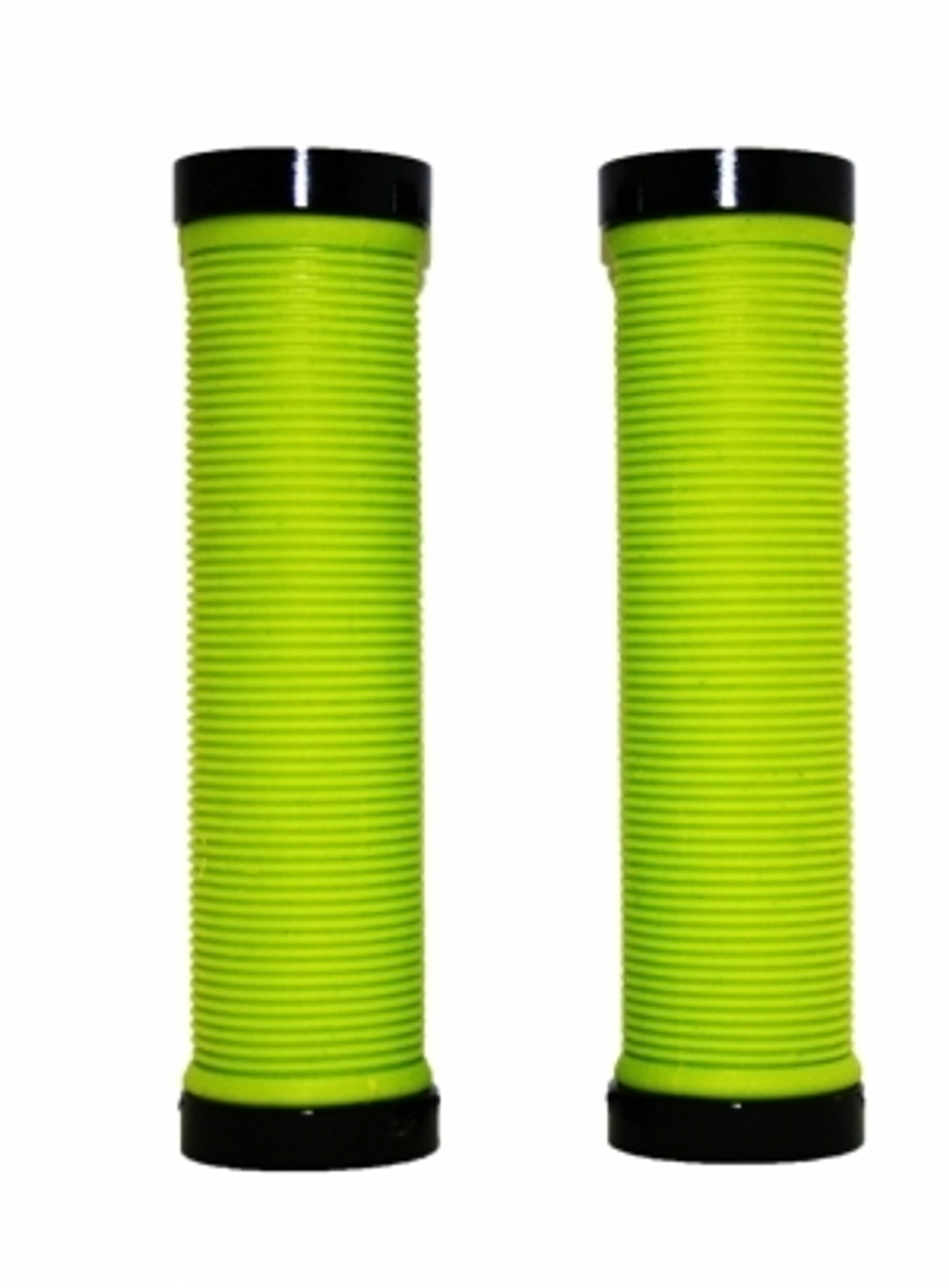 Грипсы с метал. зажимами, длина 129мм, зеленые, зажим чёрный H-G 119 green/black нов