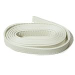 Ручки сумочные плоские 2см 2м, белый матовый [1001]