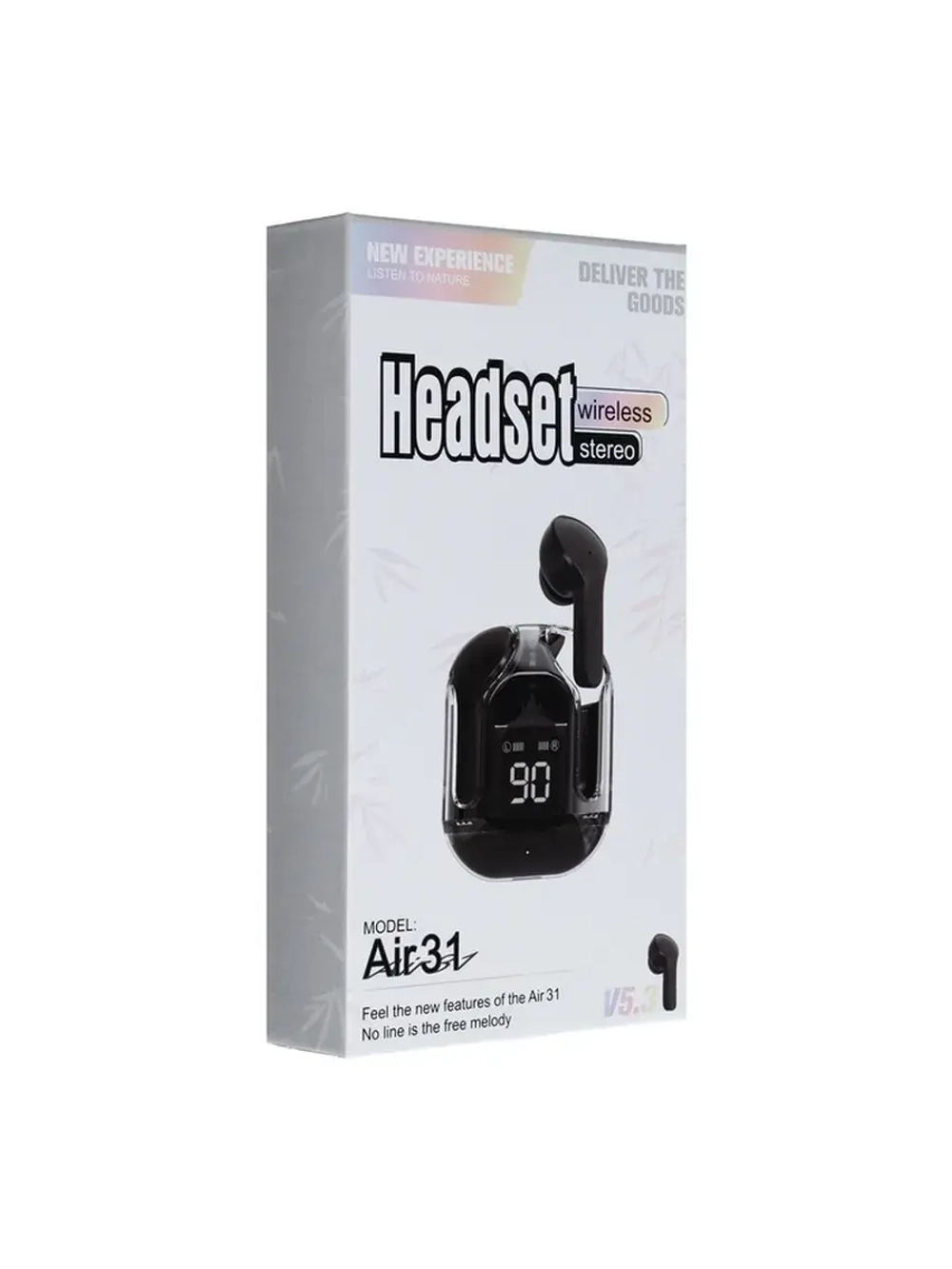 Наушники беспроводные Air31, TWS, вакуумные, Bluetooth 5.0,