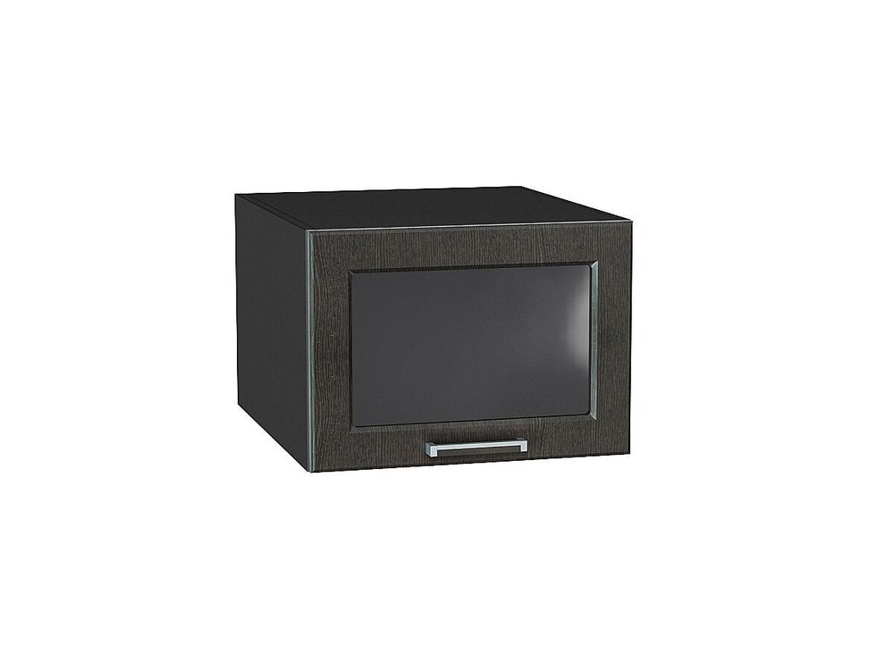 Шкаф верхний горизонтальный остекленный глубокий Прага