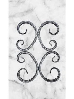 Кованый элемент "Бублик-косой" 4 шт