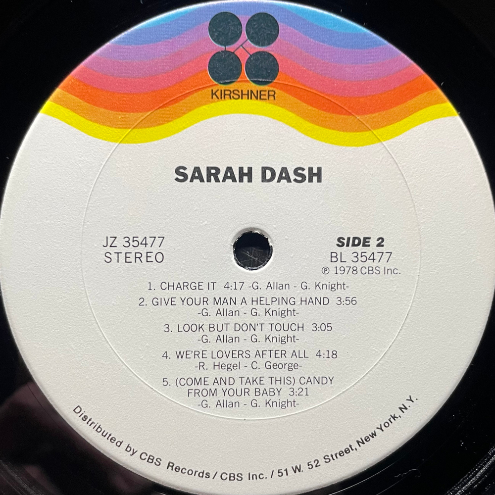 Sarah Dash ‎– Sarah Dash (США 1978г.)