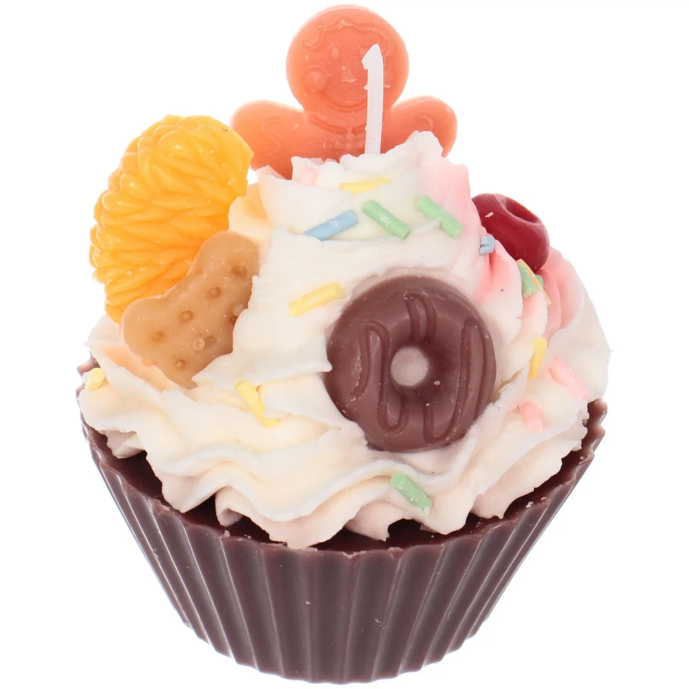 Свеча «Сладкое пироженое» 8*5 см (110 гр), (упаковка 8*8*10 см)