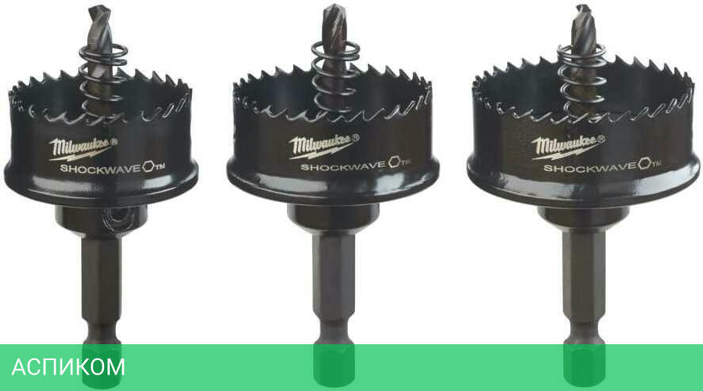 Набор коронок Milwaukee Shockwave 3 шт (49224800)