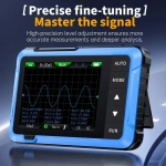 осциллограф FNIRSI DSO510 Портативный цифровой осциллограф 2-в-1 + генератор сигналов, с пробником P6100, полоса пропускания 10 МГц, частота дискретизации 48 Мвыб/с