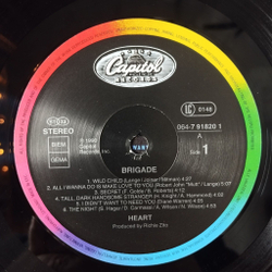 Винтажная виниловая пластинка LP Heart Brigade (Germany 1990)