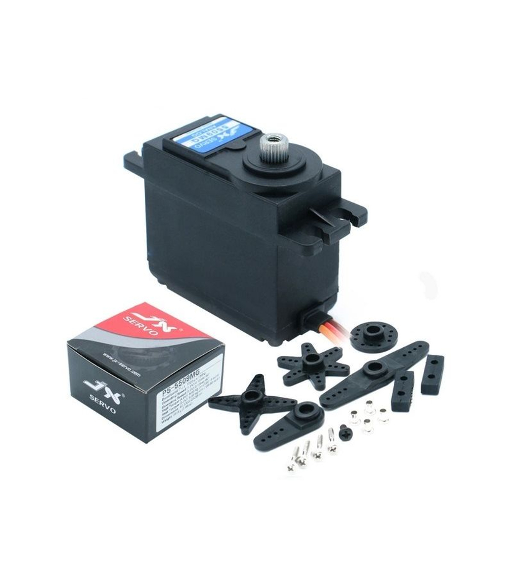 Сервомашинка JX Servo PS-5509MG, стандартная, 55.6г, металлические шестерни, для радиоуправляемых моделей