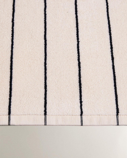 Zara Home - Тонкий полосатый коврик для ванной, бежевый, 50x70 см