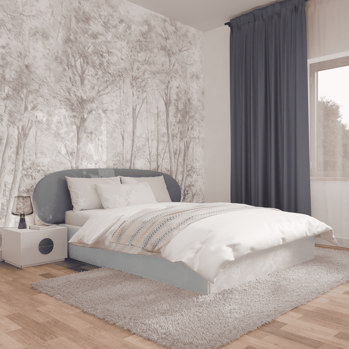 Двуспальная кровать с настилом Эллипс, 160х195