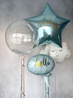 Набор шаров на выписку "Облачко" дизайн № 2